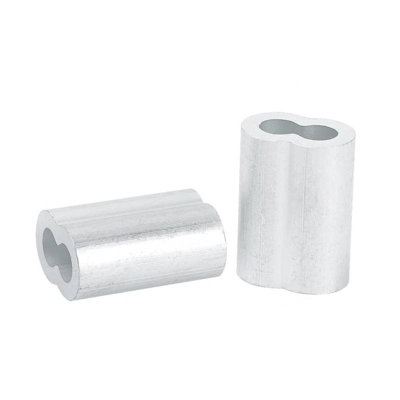 Stahldrahtseil-Crimphülse, Aluminium-Crimphülse au Aluminium Furrules Crimpen Hülse Doppel-loch 8 Form Oval Clip Draht Seil Klemme(M2.5) von BTYQKZVPM