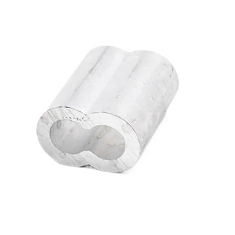 Stahldrahtseil-Crimphülse, Aluminium-Crimphülse au Stahldraht Kabel Seil Befestigung Clip Clip 8-Form Doppel Loch Aluminium(M12) von BTYQKZVPM