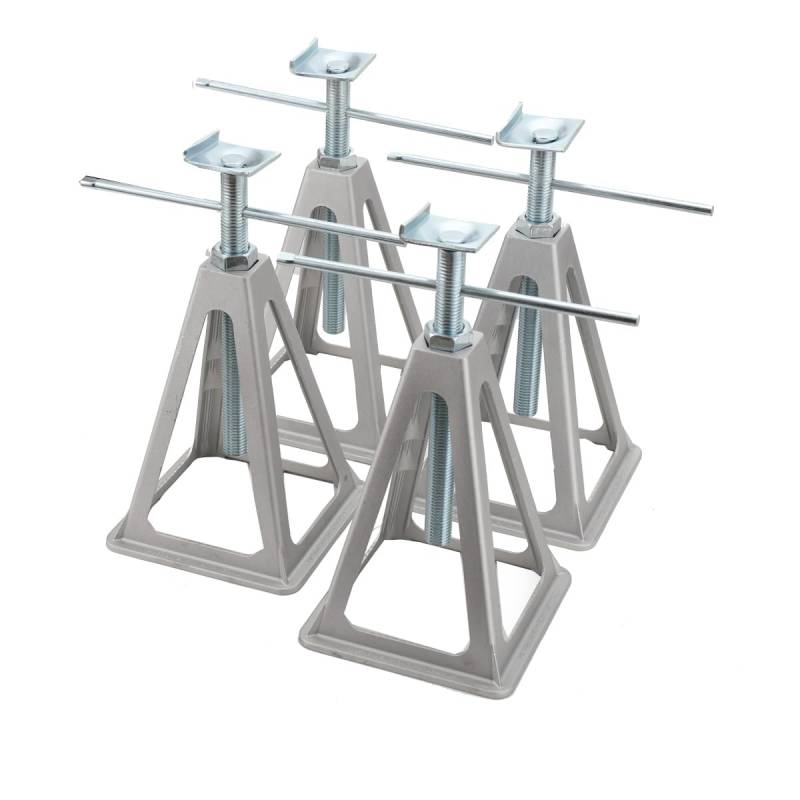 4 Stück Caravan Stützbock, 900kg Tragfähigkeit pro Unterstellbock 27-43cm Skalierbar von BUCSDG
