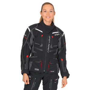 Büse Open Road II Damen Textiljacke Schwarz Grau Rot von Büse