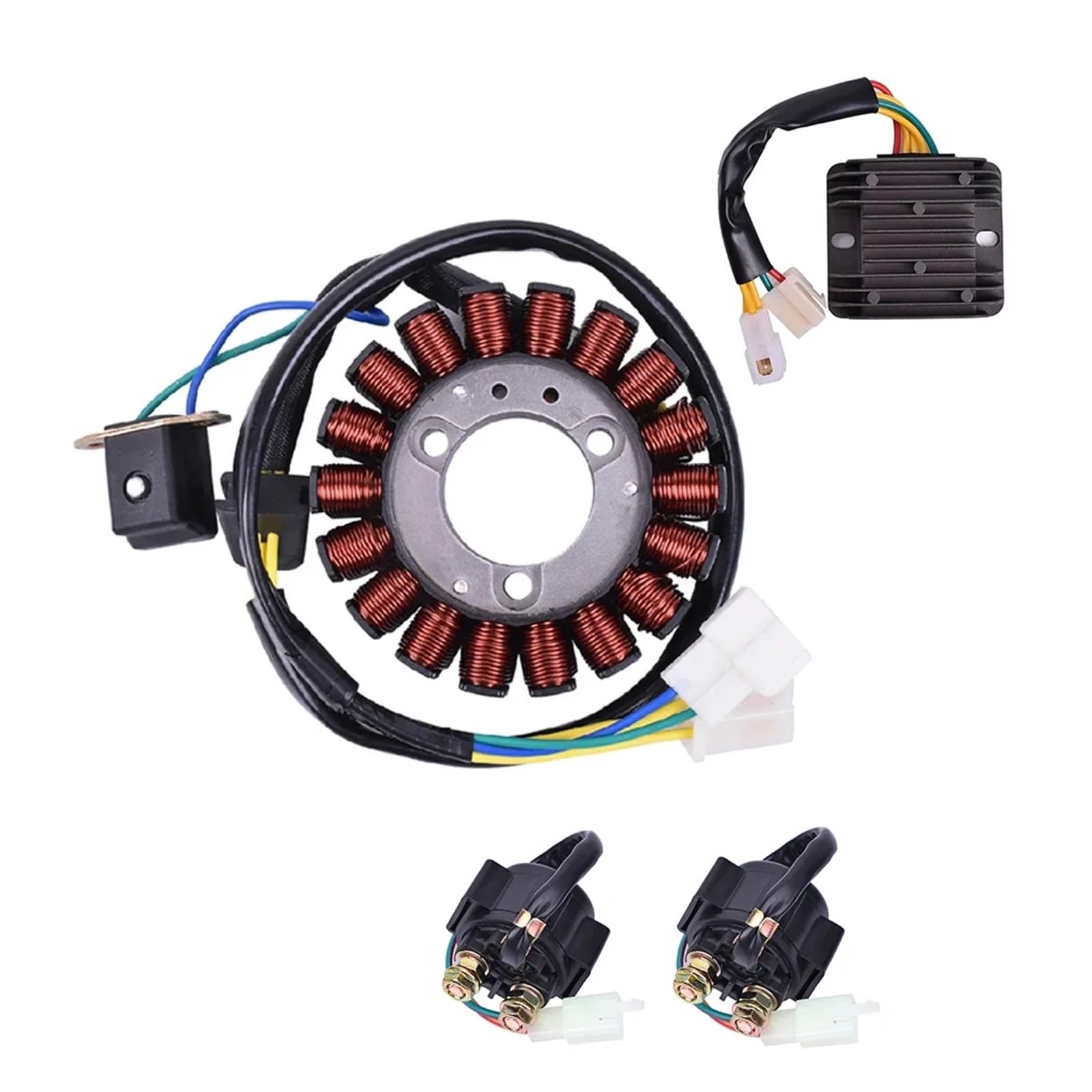 Motorrad-Generator-Magneto-Stator-Spule und Regler-Gleichrichter- und Starter-Magnetrelais-Kit for GT250 GT 250 2008 2009 Motorrad-Generator-Magneto-Stator-Spule und Regler-Gleichrichter- und Starter-Magnetrelais-Kit for GT250 GT 250 2008 2009 von BUFPULKN
