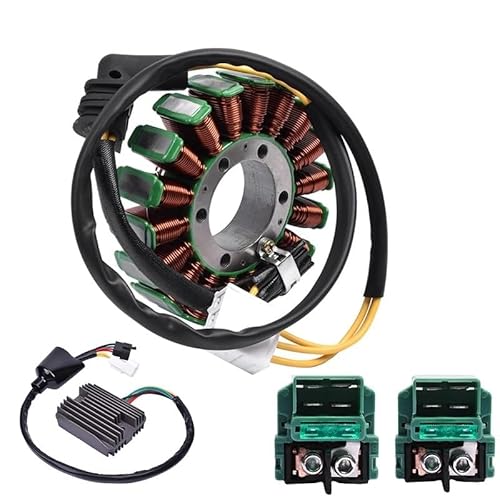 Motorrad-Generator-Magneto-Statorspule & Regler-Gleichrichter & rechter Anlasser-Magnetrelaissatz for VFR800 VFR 800 02-09 von BUFPULKN