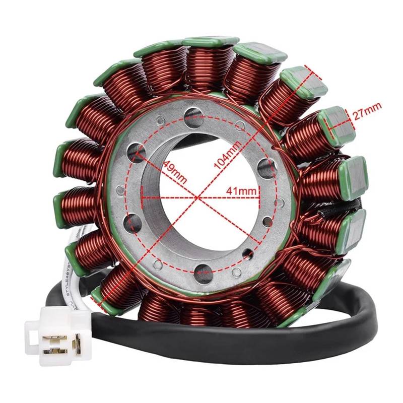 Motorrad Zubehör Generator Magneto Stator Spule for KLE650 Ver/s.ys Ninja EX650 650R ER650 ER-6N ER6N ER 650 ER 6N von BUFPULKN