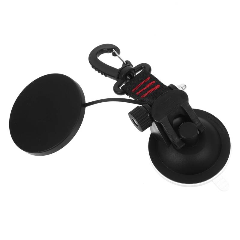 BUGUUYO 1 Stück Haken für Zelt-Saugnapf hält Plane Wohnmobil-Camping-Grundausstattung robuster Saugnapfanker Saugnäpfe mit Haken Saugnäpfe mit Clips Outdoor-Saugnäpfe Abs Schwarz von BUGUUYO