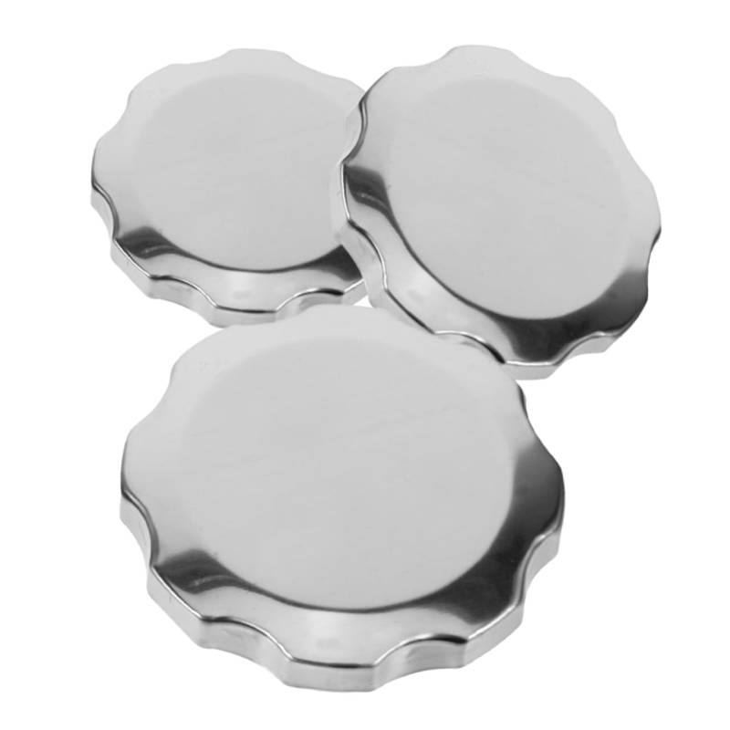 BUGUUYO 3 Stück Kraftstofftankabdeckungszubehör Tankdeckel des Generatortanks Austausch des Tankdeckels Universeller Tankdeckel Benzingeneratordeckel Aluminium Silber von BUGUUYO