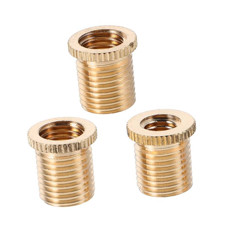 BUGUUYO 3 Teiliger Getriebekopfadapter Schaltknaufadapter Abzweig Crimpverbinder Auto Audio Modifikation Manuelle Getriebeverbinder Autoknauf Autoteile Legierung Golden von BUGUUYO