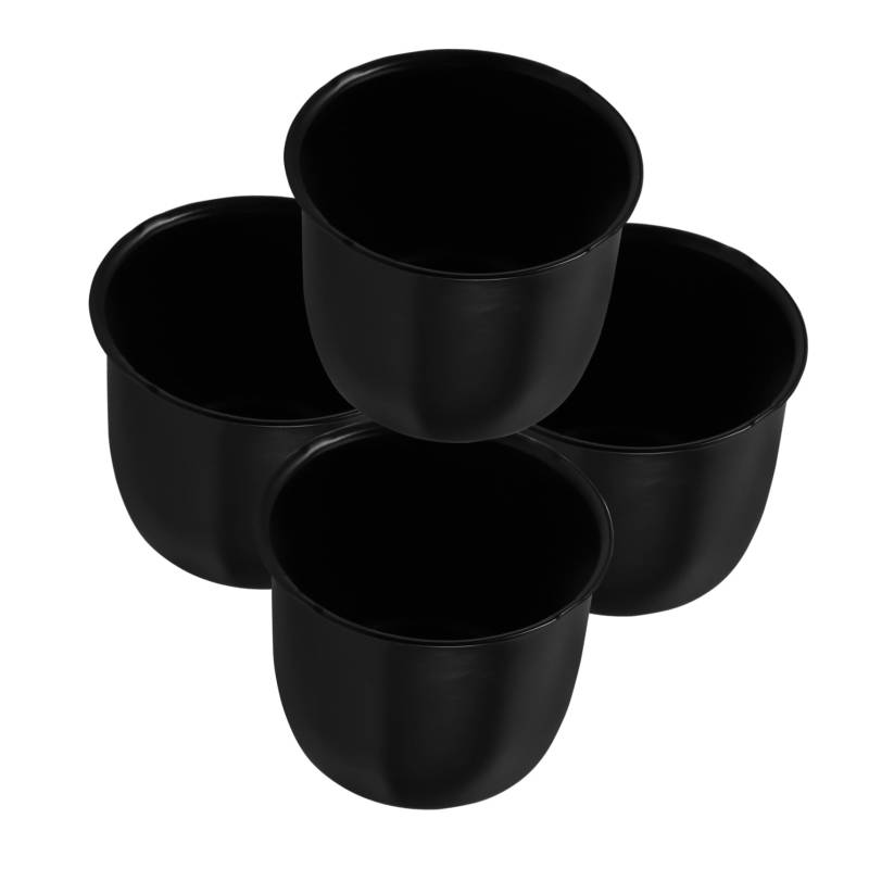BUGUUYO 4 Stück Nabenstaubschutz Radnabenkappe Anhängerlagerdeckel Anhängerteile Staubkappe für Anhängerachse Anhänger-Staubschutz Rad Staubschutz Nabenkappen Metall Black von BUGUUYO
