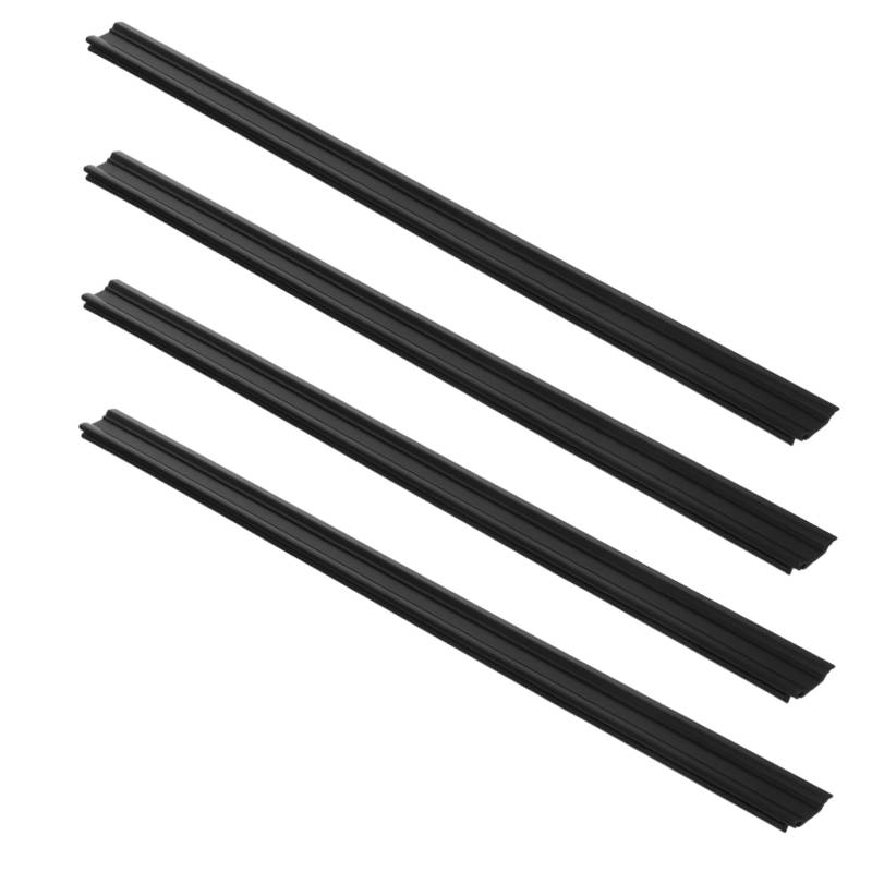 BUGUUYO 4 Stücke Wischer Automotive Ersatz Teile Windschutzscheibe Schaber Windschutzscheibe Gummi Ersatz Teile Auto Windschutzscheibe Abzieher Kunststoff Schwarz von BUGUUYO
