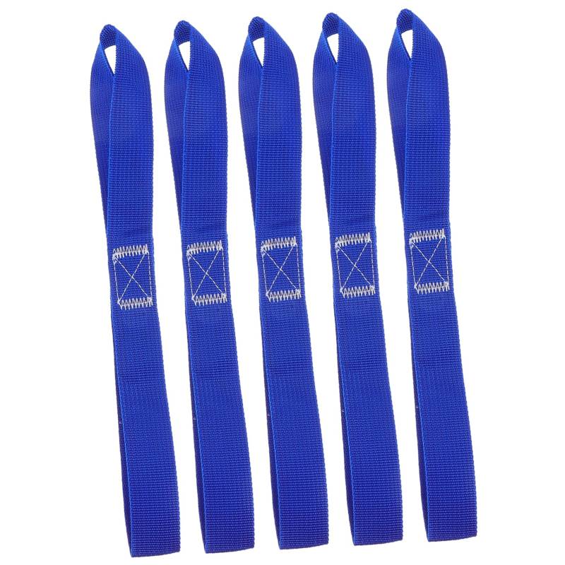 BUGUUYO 5 Stück Multifunktionsgurte Zurrratsche ATV-Gurte Bungee-Krawatten Dolly-Riemen Tragbarer Autogepäckhaken Zubehör für Frachtanhänger Spanngurte Frachtgurte pp Blue von BUGUUYO