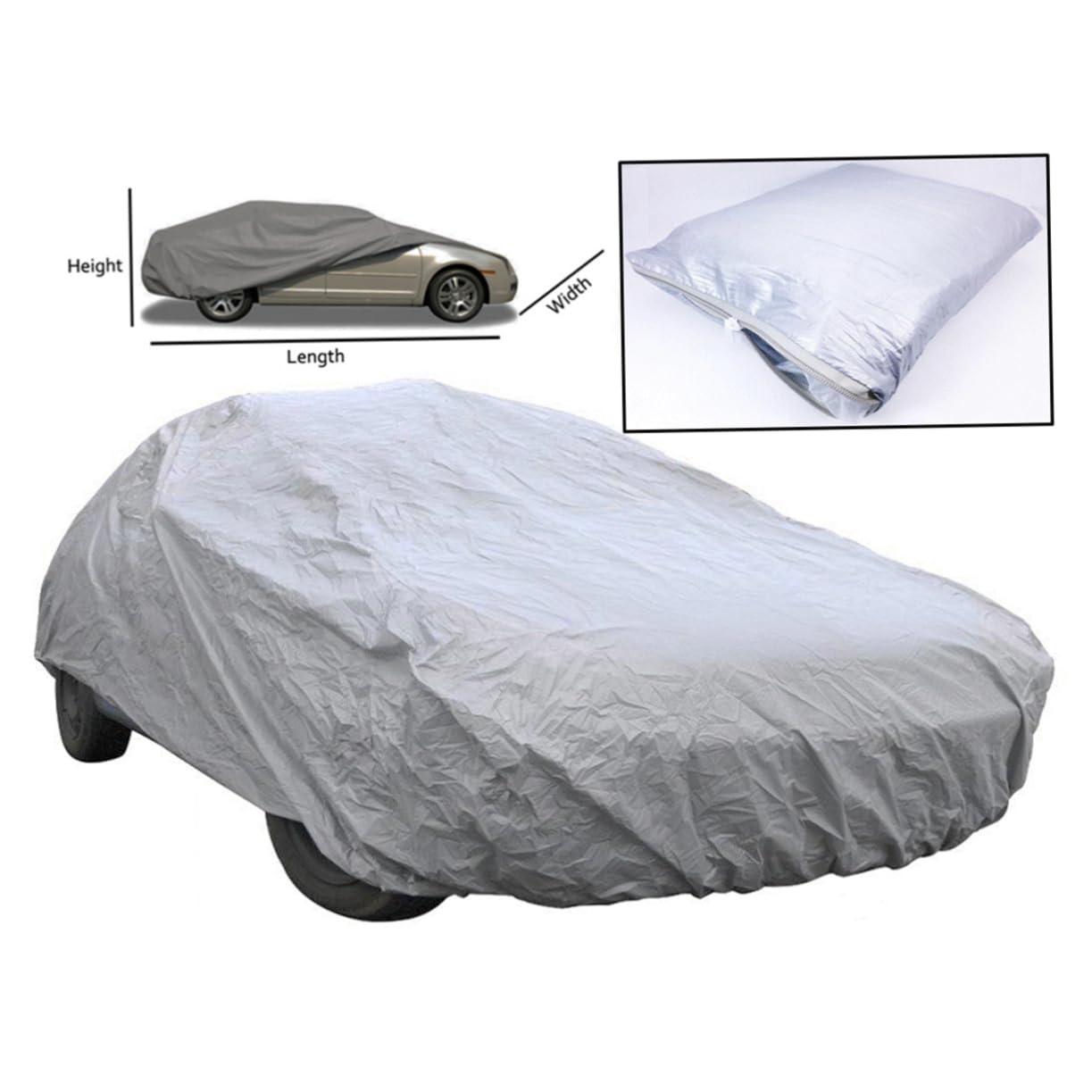 BUGUUYO Autoabdeckungen Autos Outdoor Wasserdicht Sonnenschutz SUV Abdeckung Universal Auto Fahrzeugabdeckungen UV Schutz Atmungsaktive Abdeckung Für Autos Auto UV Schutz Silber BUGUUYO Autoabdeckungen Autos Outdoor Wasserdicht Sonnenschutz SUV Abdeckung Universal Auto Fahrzeugabdeckungen UV Schutz Atmungsaktive Abdeckung Für Autos Auto UV Schutz Silber von BUGUUYO