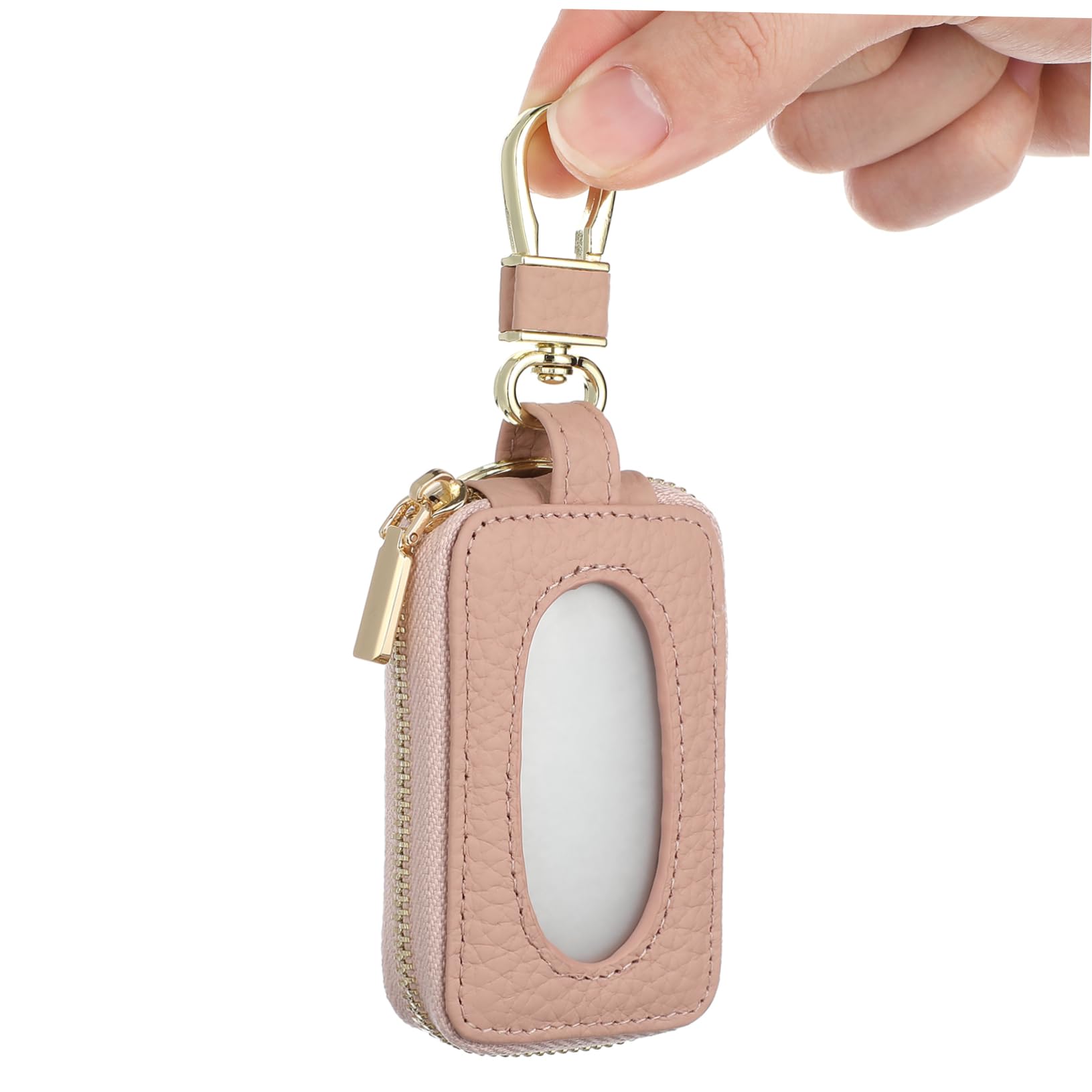 BUGUUYO Tasche für Autoschlüssel Kleiner Schlüsselanhänger Autoschlüsselabdeckung Mini-Schlüsselanhängertasche Fob-Halter Autoschlüsselschutz Auto fob Schutz PU-Leder Rosa BUGUUYO Tasche für Autoschlüssel Kleiner Schlüsselanhänger Autoschlüsselabdeckung Mini-Schlüsselanhängertasche Fob-Halter Autoschlüsselschutz Auto fob Schutz PU-Leder Rosa von BUGUUYO