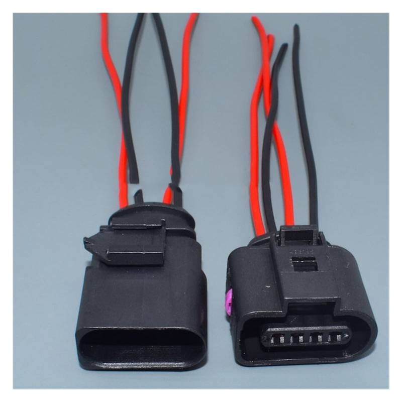 4 Pin 1,5 mm 1J0973804 1J0973704 1717893 Auto -Temperatur -Sensor wasserdichtem elektrischer Drahtanschluss, der mit einem Autowagen kompatibel ist (Color : Yellow) von BUIEX