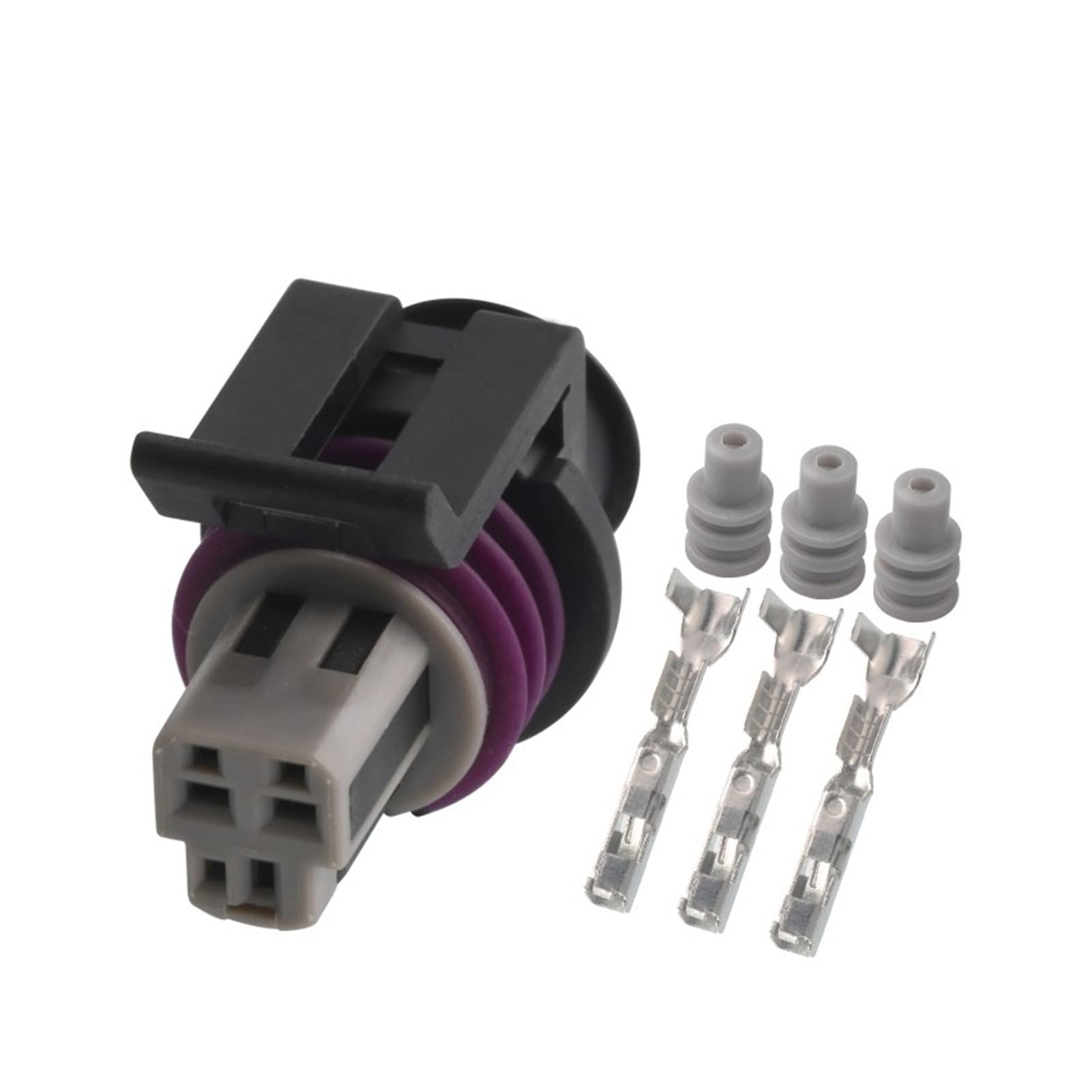 BUIEX 2/5/10/20/50 Sets 3 Pin Delphi LS TPS AEM MAP GT150 Auto-Buchse-Stecker-Sensor-Gas-Verdrahtungssteckdose 15397275 15397149 (Color : 3p Female, Size : 5 Sets_3P) von BUIEX