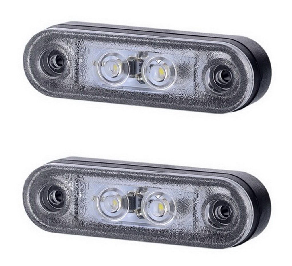 BUL BARS 2 x 2 SMD LED Weiß Begrenzungsleuchte Seitenleuchte mit Gummi-Pad 12V 24V E-Prüfzeichen Positionsleuchte Auto LKW PKW Lampe Leuchte Licht Universal BUL BARS 2 x 2 SMD LED Weiß Begrenzungsleuchte Seitenleuchte mit Gummi-Pad 12V 24V E-Prüfzeichen Positionsleuchte Auto LKW PKW Lampe Leuchte Licht Universal von BUL BARS