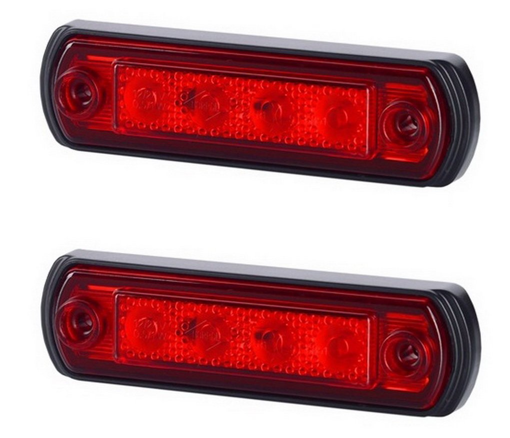 BUL BARS 2 x 4 SMD LED Rot Begrenzungsleuchte Seitenleuchte 12V 24V mit E-Prüfzeichen Positionsleuchte Auto LKW PKW KFZ Lampe Leuchte Licht Hinten Universal BUL BARS 2 x 4 SMD LED Rot Begrenzungsleuchte Seitenleuchte 12V 24V mit E-Prüfzeichen Positionsleuchte Auto LKW PKW KFZ Lampe Leuchte Licht Hinten Universal von BUL BARS