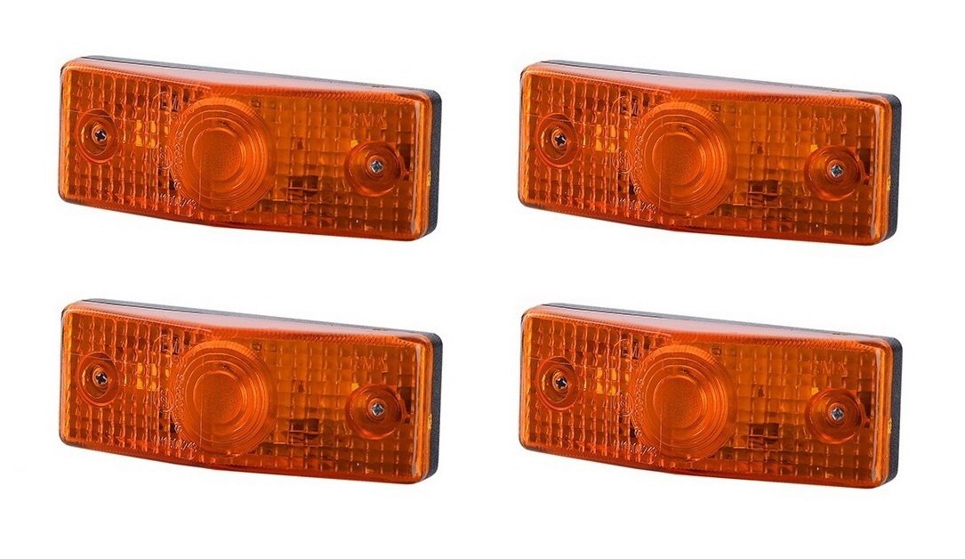 BUL BARS 4 x Orange Begrenzungsleuchte Seitenleuchte 12V 24V mit E-Prüfzeichen Positionsleuchte Flache Auto LKW PKW KFZ Lampe Leuchte Licht Gelb Birne BUL BARS 4 x Orange Begrenzungsleuchte Seitenleuchte 12V 24V mit E-Prüfzeichen Positionsleuchte Flache Auto LKW PKW KFZ Lampe Leuchte Licht Gelb Birne von BUL BARS
