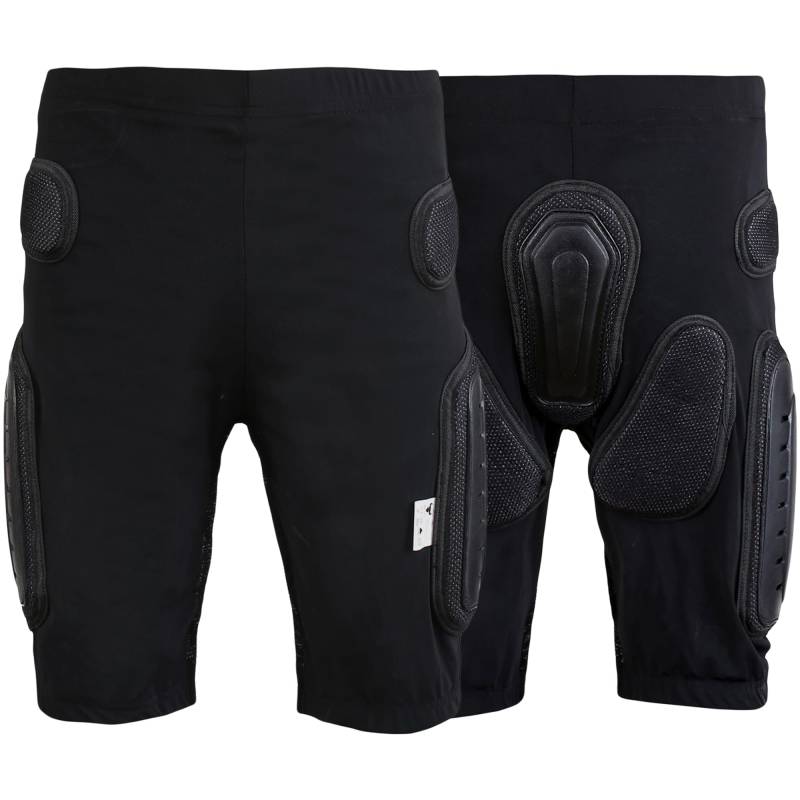 BULLDT Protektorenhose Kurzhose Motorrad Motocross Skatebording protektoren Armour, 52/L, Schwarz L Schwarz von BULLDT