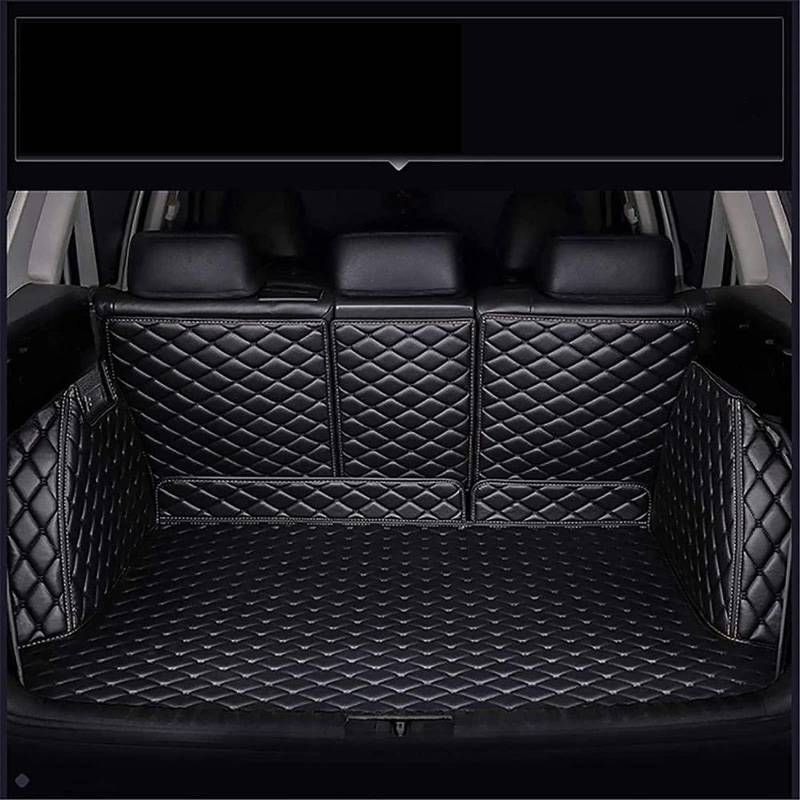 Full Wrap Leder Kofferraum Matte Für Audi RS5 4-Door 2019-2023,Auto Zubehör Innen Schutz Pad Wasser Beweis,B-Black von BUNIQ