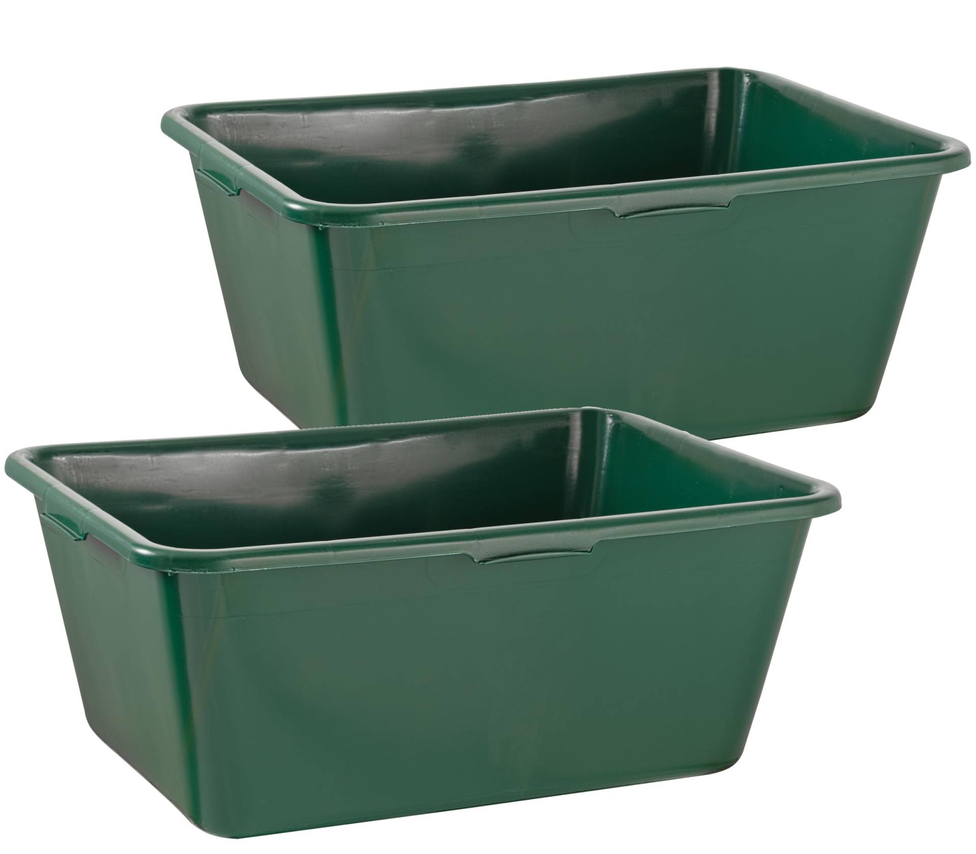 BURI 2er Set Wildwanne 90 Liter Wanne XXL Jagdwanne eckig HDPE Kunststoff - 2x Kunststoffwanne Plastikwanne stapelbar in grün - lebensmittelecht, robust ideal als Futterwanne oder Pferdetränke BURI 2er Set Wildwanne 90 Liter Wanne XXL Jagdwanne eckig HDPE Kunststoff - 2x Kunststoffwanne Plastikwanne stapelbar in grün - lebensmittelecht, robust ideal als Futterwanne oder Pferdetränke von BURI