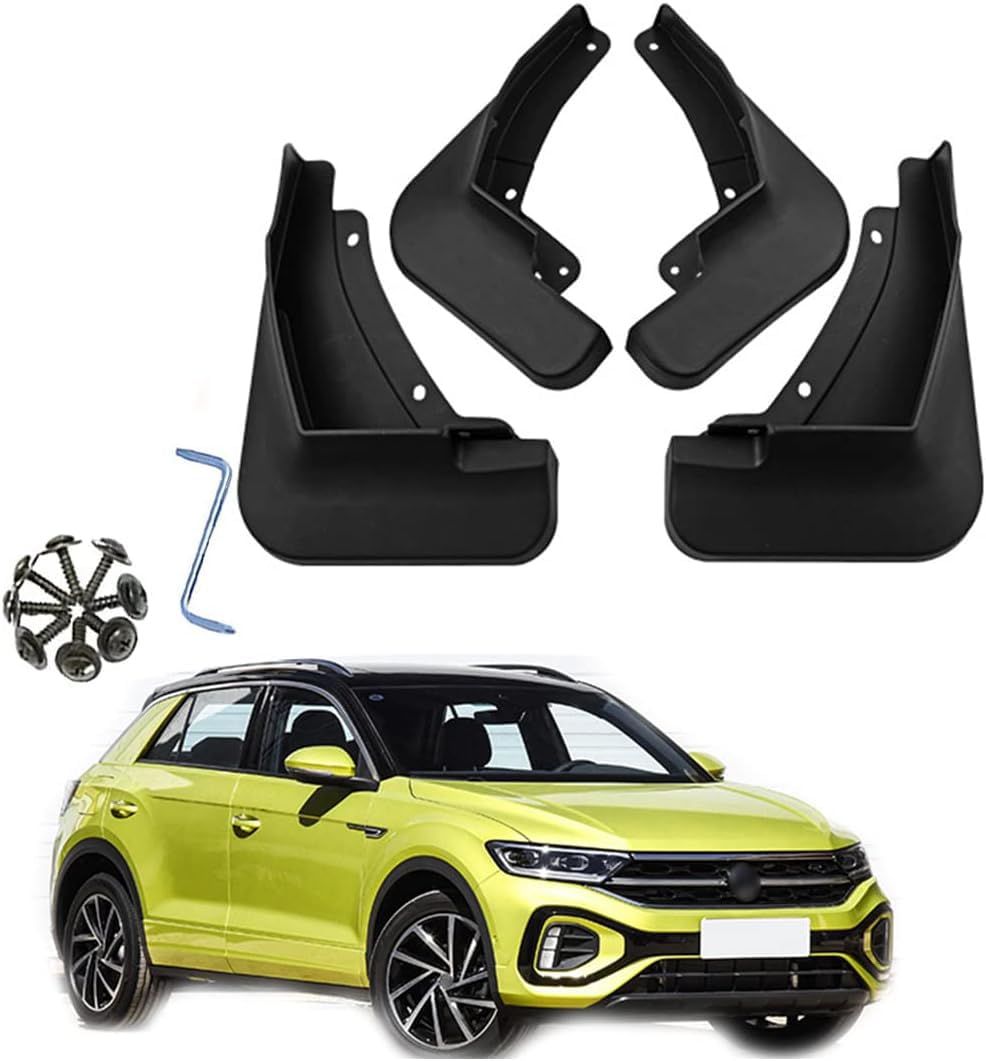 4 Stück Auto Schmutzfänger für 2018-2023 V-W T-ROC, Vorder und Hinterreifen Spritzschutz Kit Schlamm Klappen Mit Befestigungsschrauben,B-2023 4 Stück Auto Schmutzfänger für 2018-2023 V-W T-ROC, Vorder und Hinterreifen Spritzschutz Kit Schlamm Klappen Mit Befestigungsschrauben,B-2023 von BURIL
