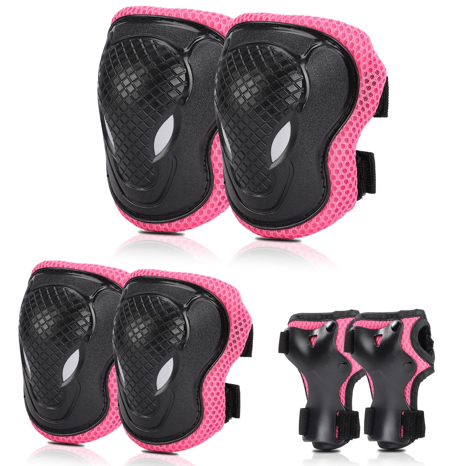BURSUNLY Knieschoner Kinder Schoner Inliner Kinder, Verstellbare Kinder Protektoren Set, Knie und Ellenbogenschützer Handschoner für Kinder, Knieschützer für Inliner Fahrrad Skates Scooter Rollschuhe BURSUNLY Knieschoner Kinder Schoner Inliner Kinder, Verstellbare Kinder Protektoren Set, Knie und Ellenbogenschützer Handschoner für Kinder, Knieschützer für Inliner Fahrrad Skates Scooter Rollschuhe von BURSUNLY