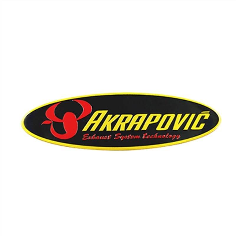 Hitzebeständiger Aluminiumaufkleber -Aufkleber for Akrapovic -Abgasmuffler -Motorrad (Color : JH103) von BUSEB