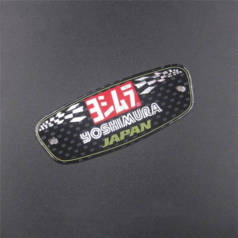 Motorradableitungen Aufkleber Aufkleber Aluminium 3D Wärmeresistente Abziehbilder Aufkleber Universal for Scorpio Zwei Bruder Pfeil MIVV (Color : PQT106) von BUSEB
