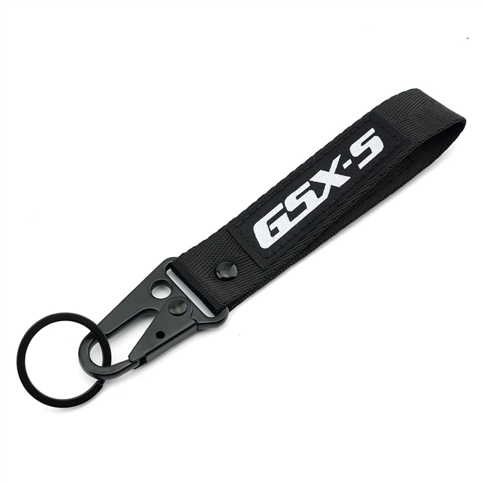 Motorradzubehör Abzeichen Schlüsselanhänger Stickerei Geschenk Mode Schlüsselanhänger for GSX-S 125 750 1000 1000GT GSX-S750 GSX-S1000 (Color : Black) von BUSEB