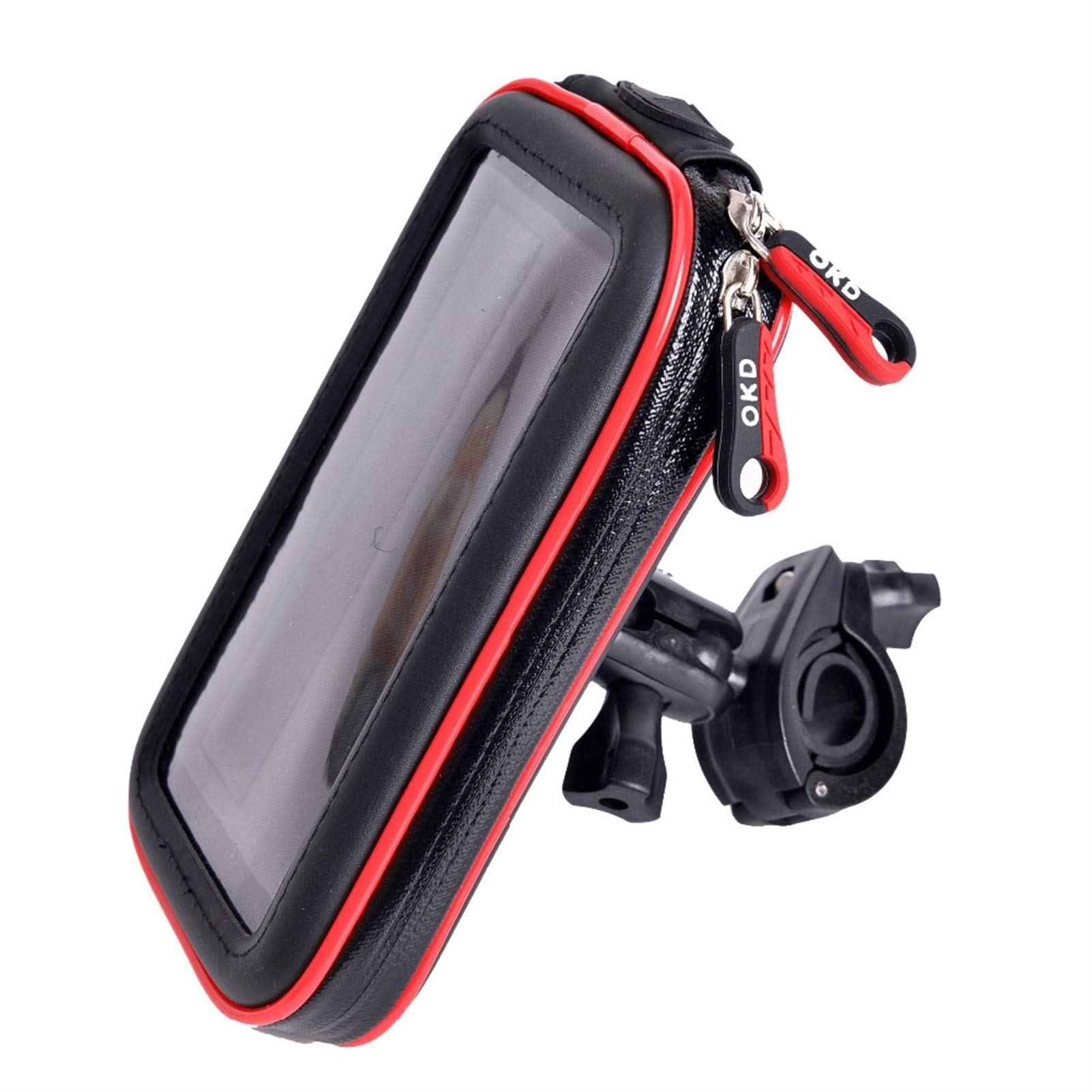 Universelle wasserdichte Tasche Motorrad Fahrradhalter Handy Unterstützung Fahrrad Lenker Ständer Halterung GPS (Color : XL) von BUSEB