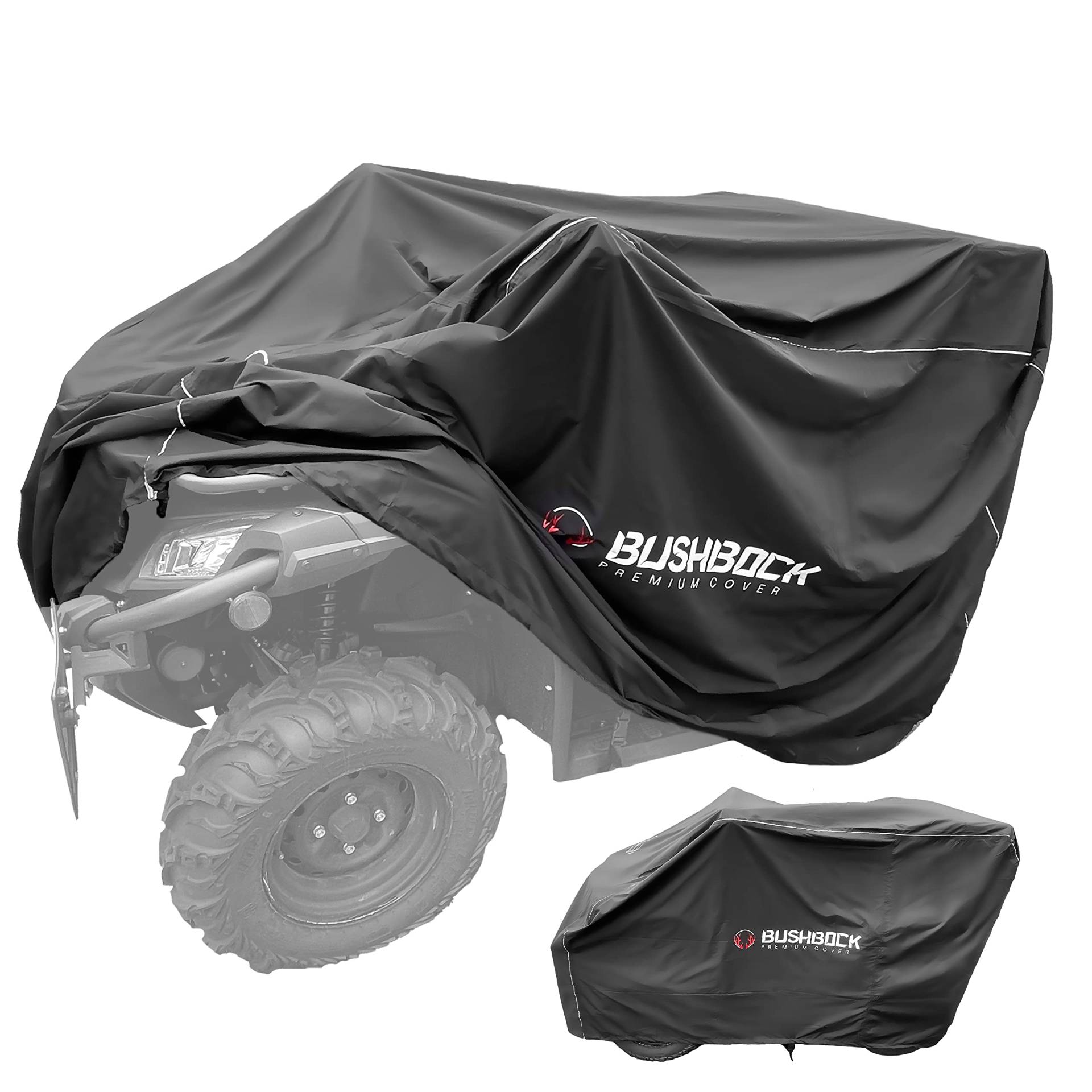 BUSHBOCK® Premium Quad Abdeckung mit TPU Beschichtung - ATV Schutzhülle - Ultra robust (Schwarz, XL) von BUSHBOCK Premium Cover