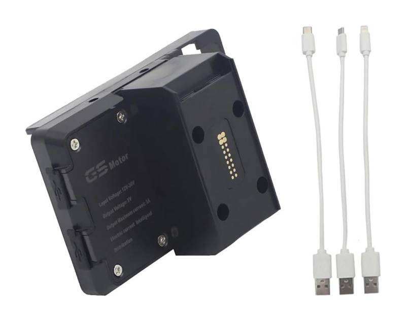 Für B&MW Für R1200RT R1250RT 2014-2020 Lade Telefon Navigation Halterung Motorrad Telefon Halter USB Lade Halterung Ständer Motorrad GPS Navigationshalterung(Only USB Charging) von BUTUFYTR