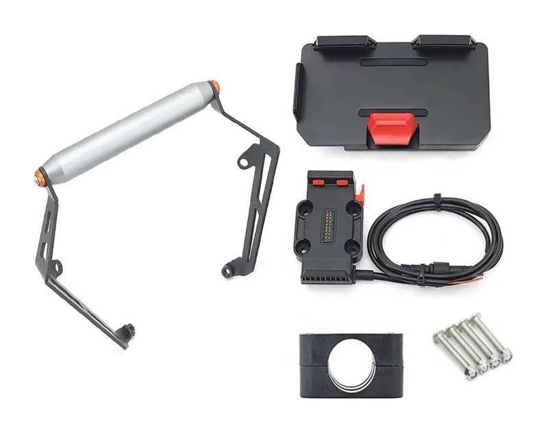 Für B&enelli Für TRK702 TRK 702 X TRK702X 2022- Motorrad GPS Telefon Halter USB Ladegerät Navigation Halterung Stehen Motorrad GPS Navigationshalterung(11-22mm - 1 Set) von BUTUFYTR