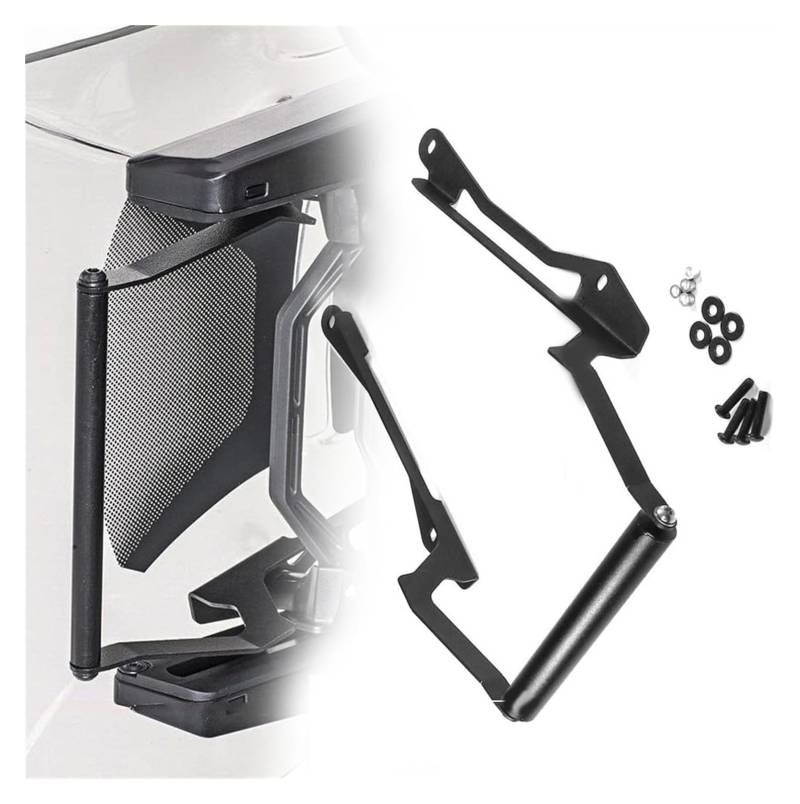 Für T&riumph Für Tiger 1200 GT 2022 Zubehör Wireless USB Handy Lade Halter GPS Navigation Halterung Motorrad GPS Navigationshalterung(Bar - 22mm) von BUTUFYTR