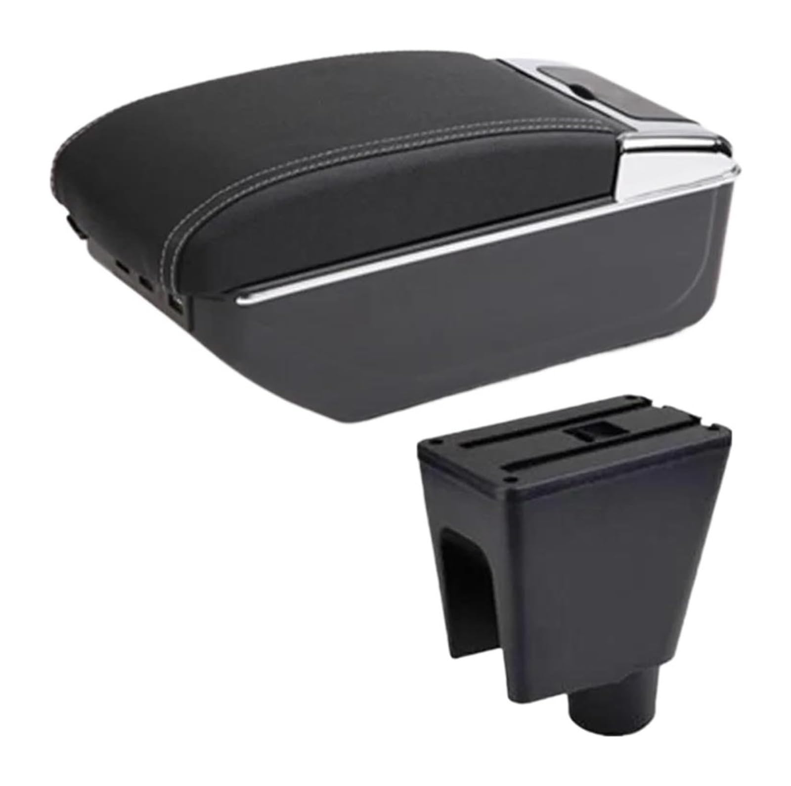 Glove Handschuhfach Für C&hevrolet Für Spark III Für Aveo T200 Autoarmlehnenbox Zentrale Innenaufbewahrungsbox Mittelkonsolen-Aufbewahrungsbox(D3 White Line 7usb) von BUTUFYTR