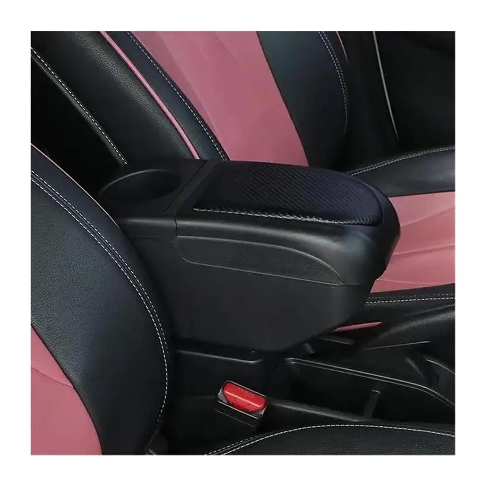 Glove Handschuhfach Für Daihatsu Für Terios Armlehnenbox Innenteile Mittelkonsole Armablage Ellenbogenstütze USB-Armlehnen-Aufbewahrungsbox(All Black Color) von BUTUFYTR