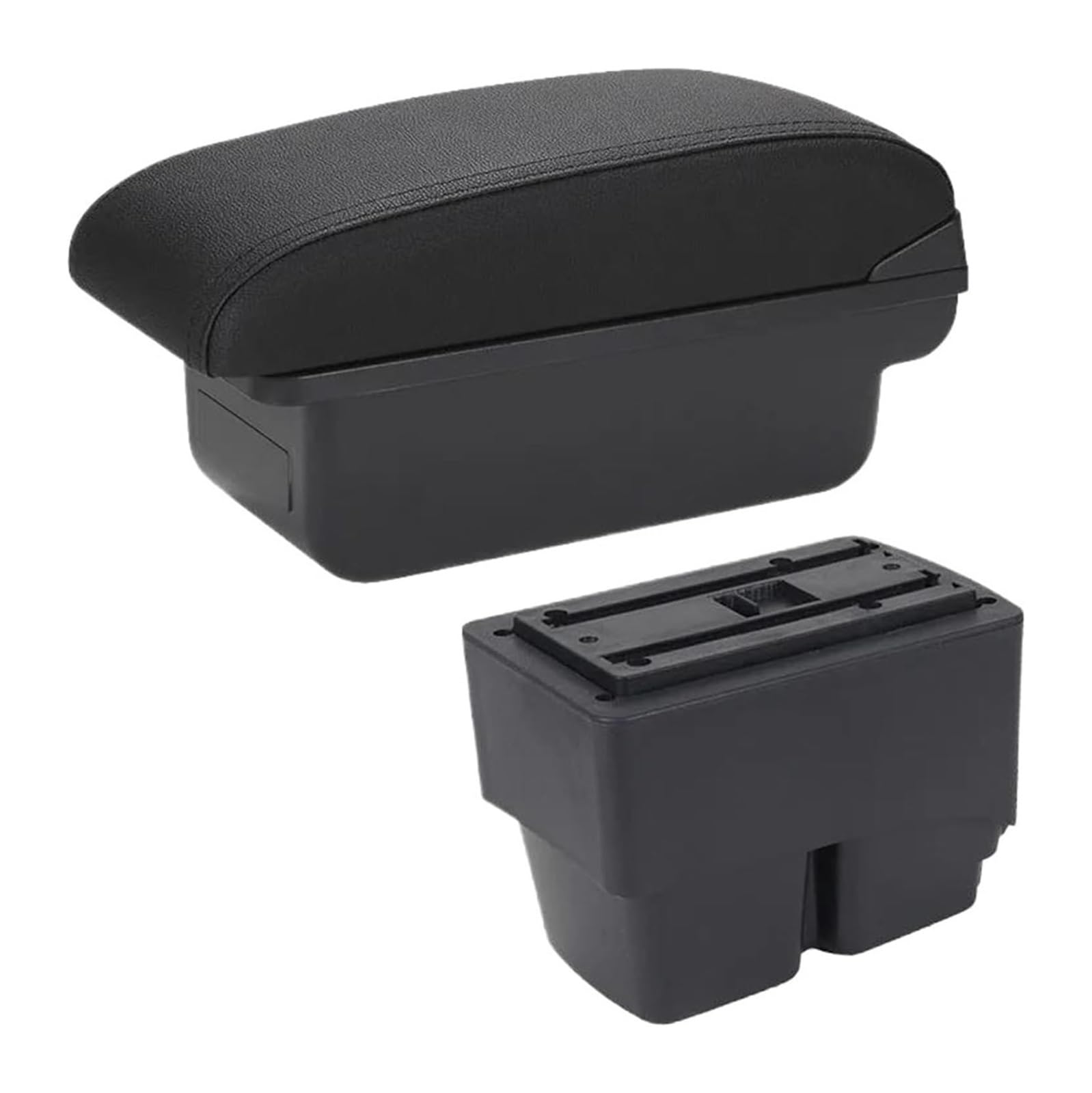 Glove Handschuhfach Für F&ord Für Fiesta MK7 2009-2017 Auto Armlehnenbox Zubehör Aufbewahrungsbox Innenraum Mittelkonsole Aufbewahrungsbox(C2 Black Line No Usb) von BUTUFYTR