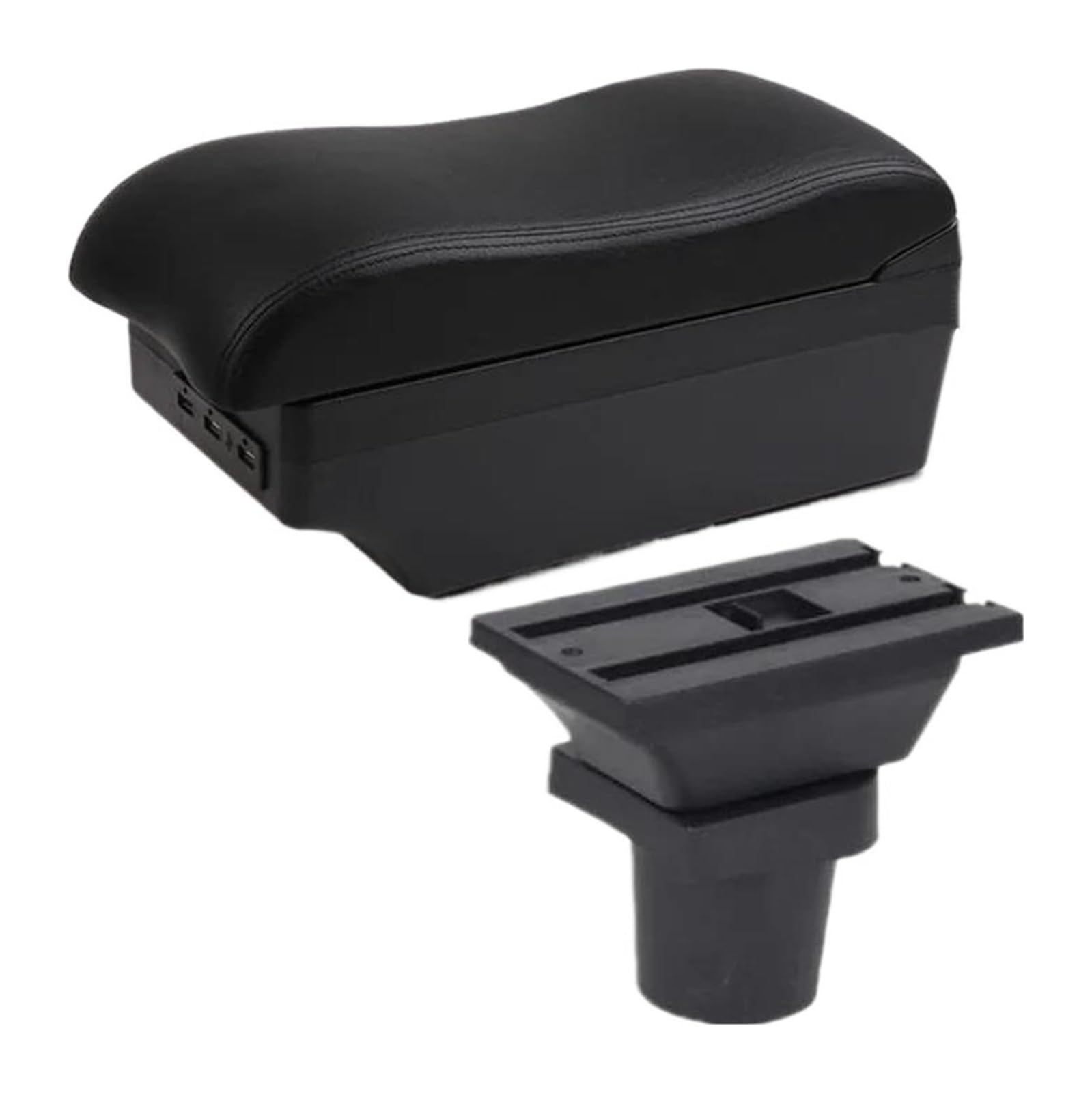 Glove Handschuhfach Für F&ord Für Focus MK1 Autoarmlehnenbox Mittelaufbewahrungsbox Innenteile Mit USB-Mittelkonsolen-Aufbewahrungsbox(C2 Black Line 7usb) von BUTUFYTR