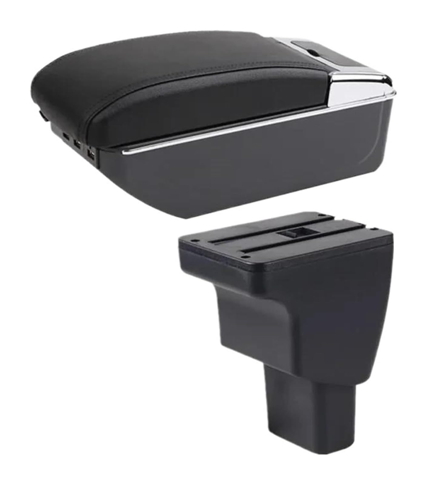 Glove Handschuhfach Für Hyundai I10 Auto Armlehne Box Innen Details Retrofit Teile Zentrale Lagerung Box Center Console Storage Box(C1 Red Line 7usb) von BUTUFYTR