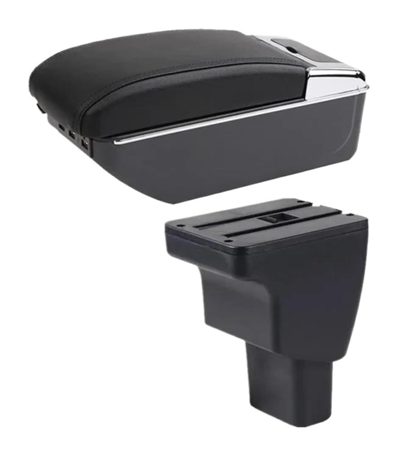 Glove Handschuhfach Für Hyundai I10 Auto Armlehne Box Innen Details Retrofit Teile Zentrale Lagerung Box Center Console Storage Box(D1 Red Line 7usb) von BUTUFYTR