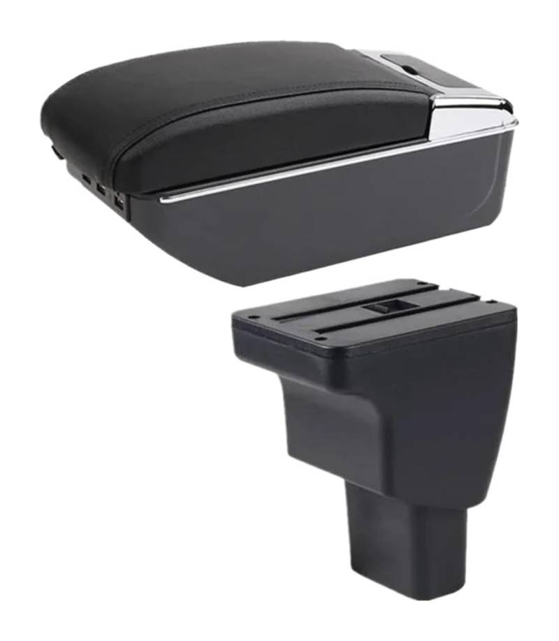 Glove Handschuhfach Für Hyundai I10 Auto Armlehne Box Innen Details Retrofit Teile Zentrale Lagerung Box Center Console Storage Box(D1 Red Line 7usb) von BUTUFYTR
