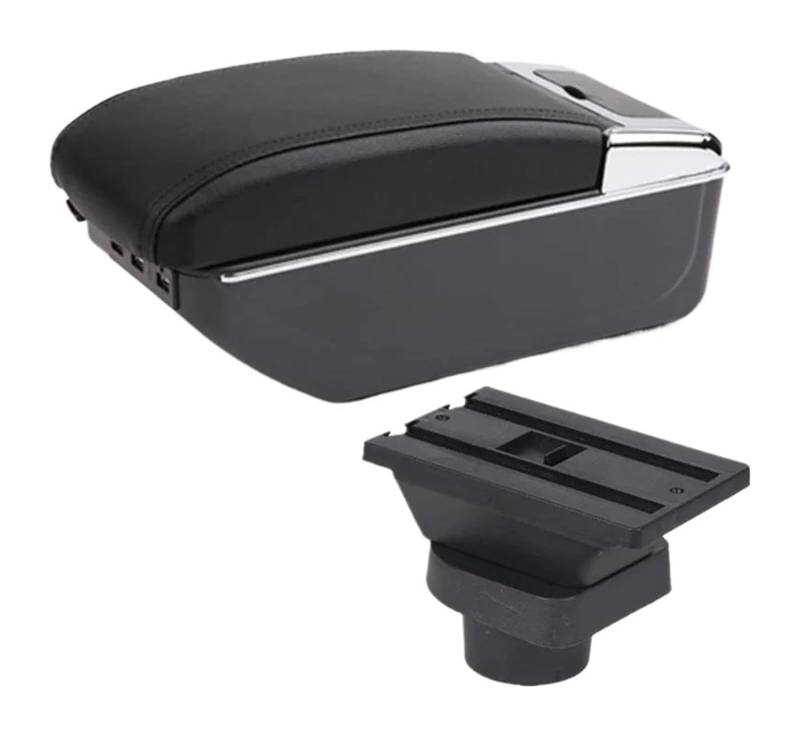 Glove Handschuhfach Für O&pel Für Corsa F 2020 Center Console Storage Box Auto Armlehne Box Zentraler USB-Ladebecherhalter(C2 Black Line 7usb) von BUTUFYTR