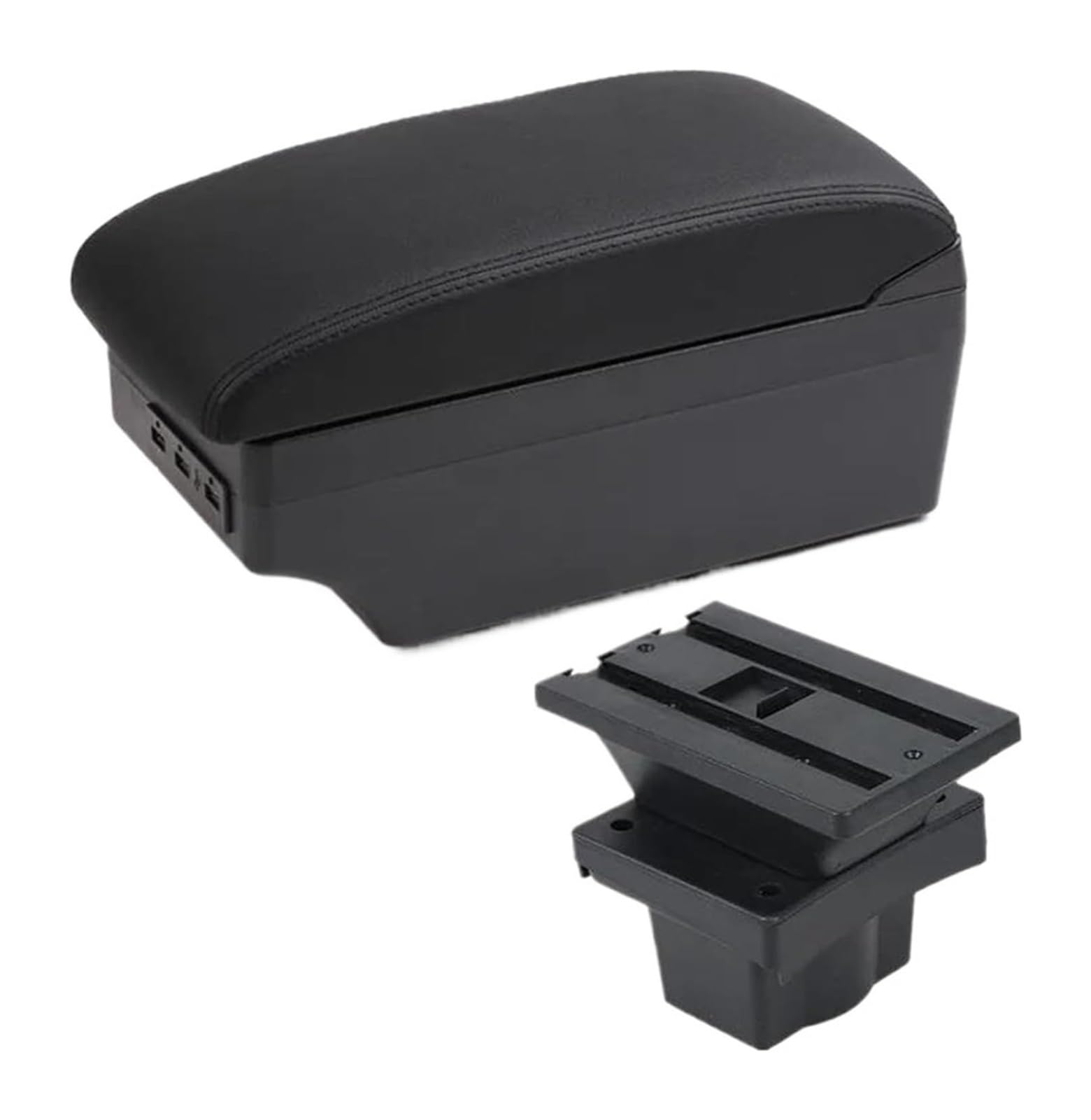 Glove Handschuhfach Für Octavia Für Yeti Mk2 2005-2012 Autoarmlehnenbox Aufbewahrungsbox Zentrale Mittelkonsolen-Aufbewahrungsbox(C2 Black Line 7usb) von BUTUFYTR