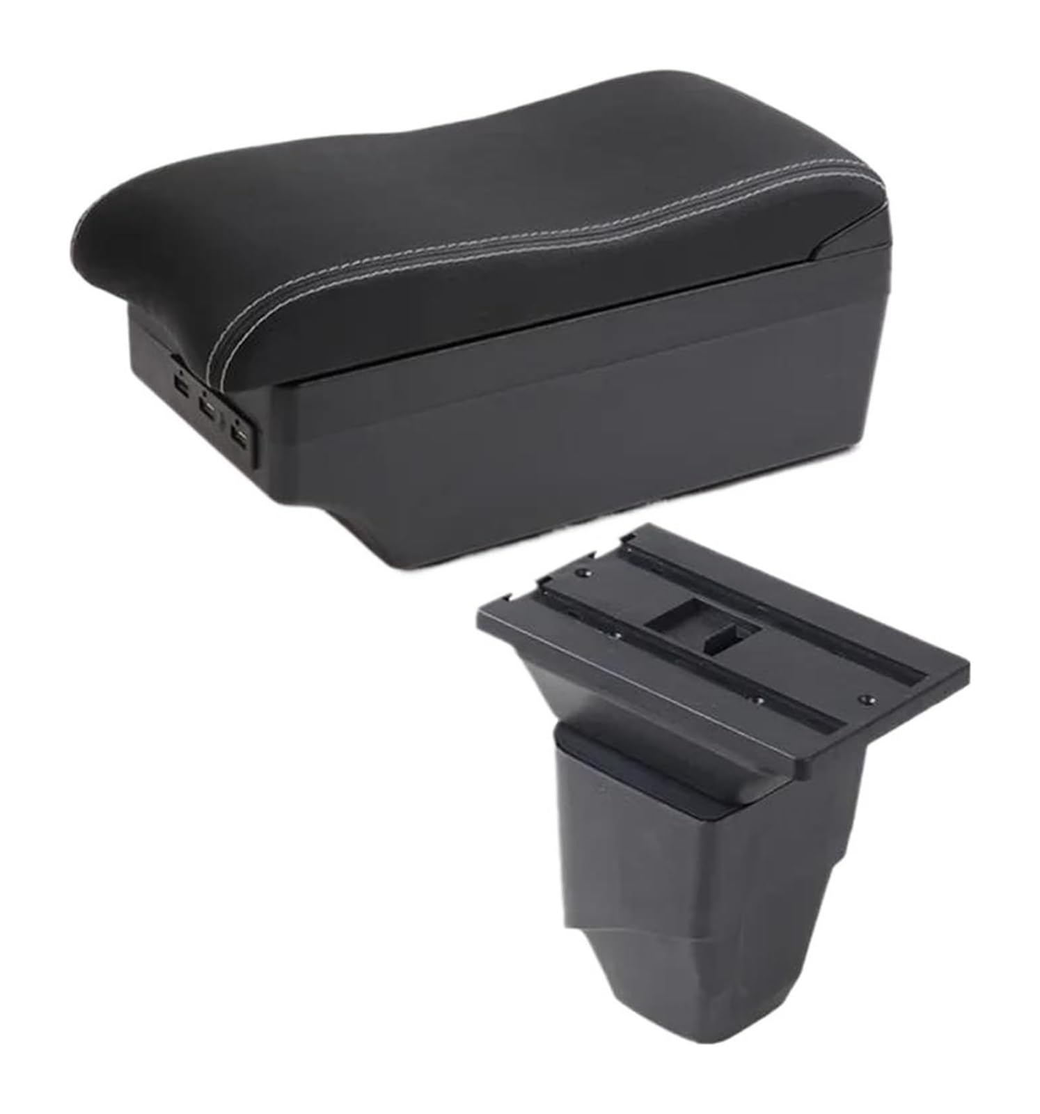Glove Handschuhfach Für P&eugeot 206 Cc Cabrio Auto Armlehne Box Center Storage Box Nachrüstung Innen Details Center Console Storage Box(C3 White Line 7usb) von BUTUFYTR