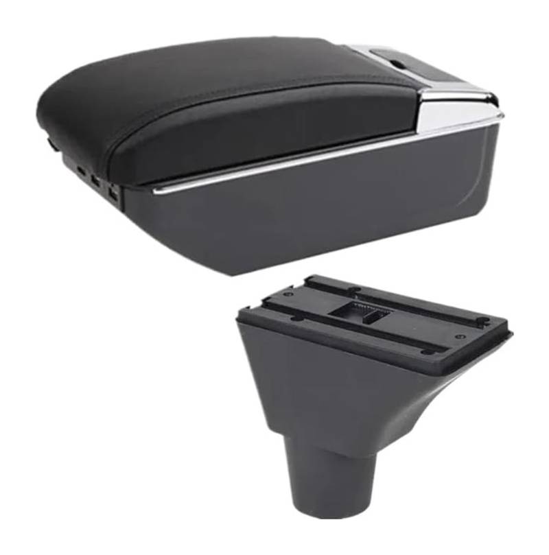 Glove Handschuhfach Für Seat Für Ibiza 6j 6L Auto Armlehne Box Zentrale Lagerung Box Nachrüstung Innen Center Console Storage Box(C Black Line 7usb) von BUTUFYTR