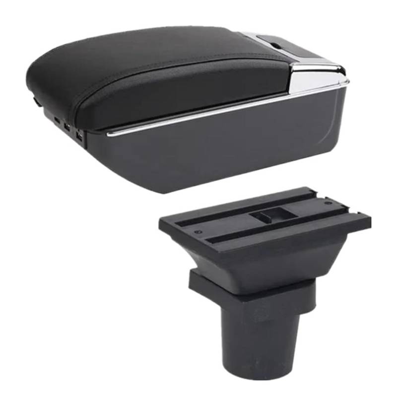 Glove Handschuhfach Für T&oyota Für Yaris 3 Hybrid Für Vitz Auto Armlehne Box Innen Retrofit Center Console Storage Box(D Black Line 7usb) von BUTUFYTR