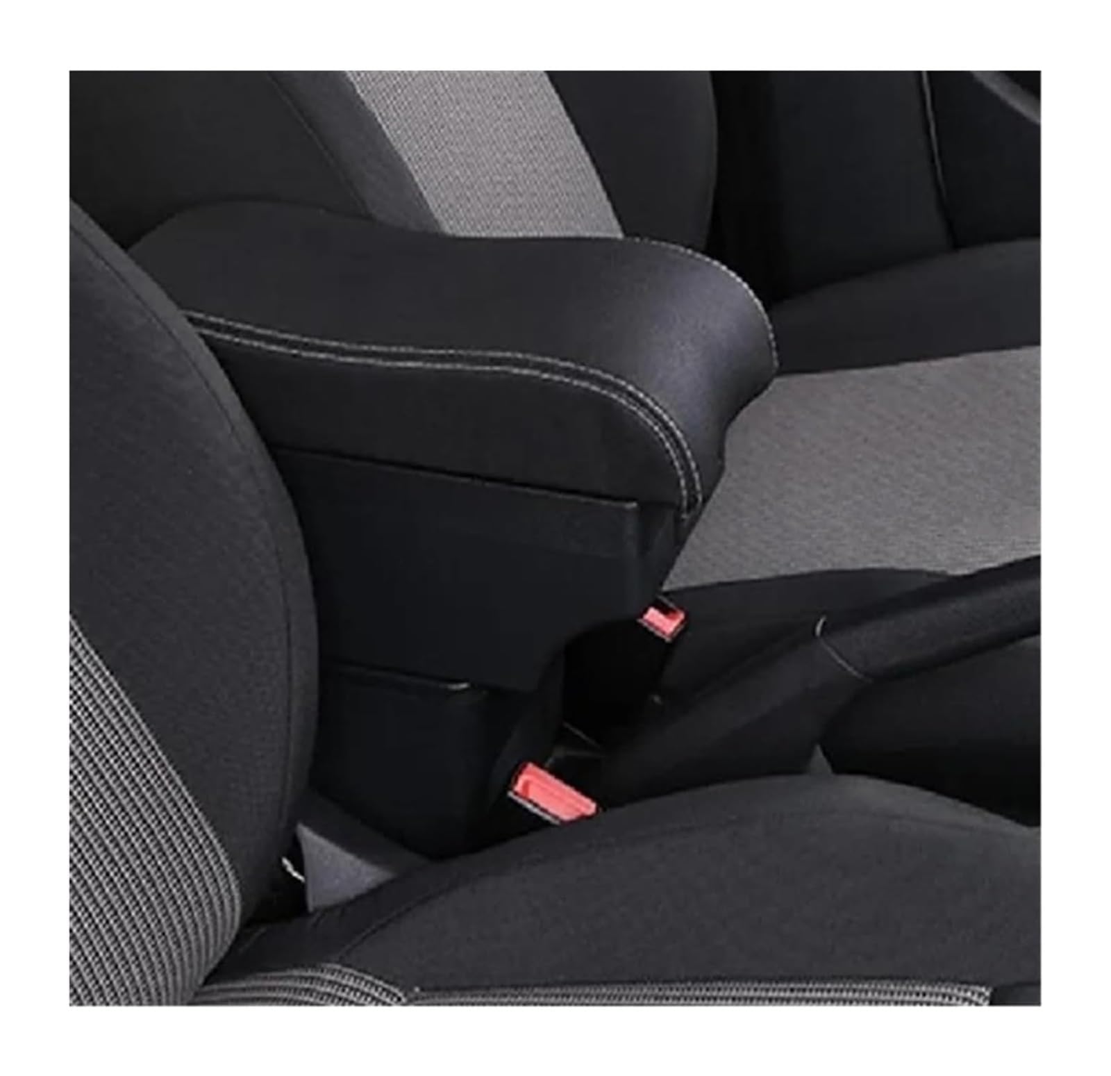 Glove Handschuhfach Für T&oyota Für Yaris Für Cross 2020-2022 Auto Armlehne Lagerung Box Innen Teile Retrofit Center Console Storage Box(C,Red line) von BUTUFYTR