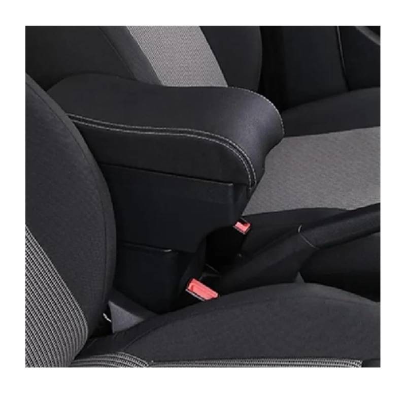 Glove Handschuhfach Für T&oyota Für Yaris Für Cross 2020-2022 Auto Armlehne Lagerung Box Innen Teile Retrofit Center Console Storage Box(C,Red line) von BUTUFYTR