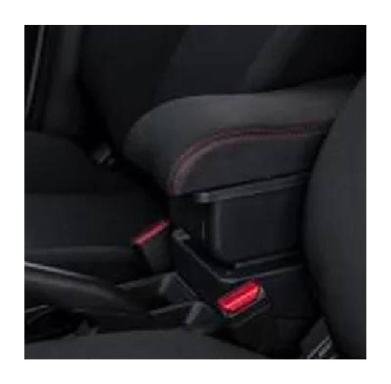 Glove Handschuhfach Für T&oyota Für Yaris Für Cross 2020-2022 Auto Armlehne Lagerung Box Innen Teile Retrofit Center Console Storage Box(C,White lines) von BUTUFYTR