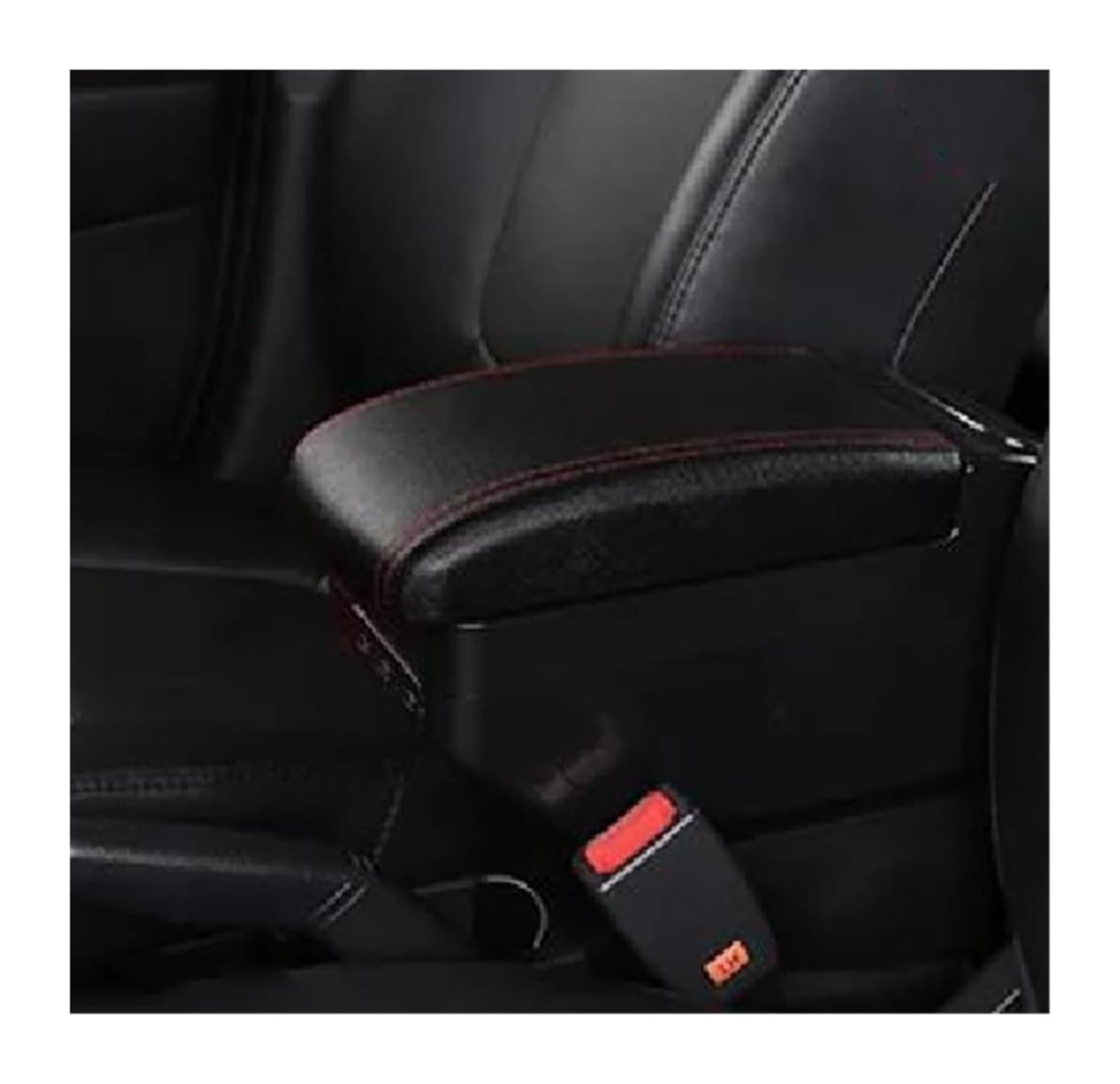 Glove Handschuhfach Für VW Für Vento Für Polo V 2009-2020 Mittelkonsolen-Aufbewahrungsbox Autoarmlehnenbox Mittelkonsolen-Aufbewahrungsbox USB(E Black Red 9 Usb) von BUTUFYTR