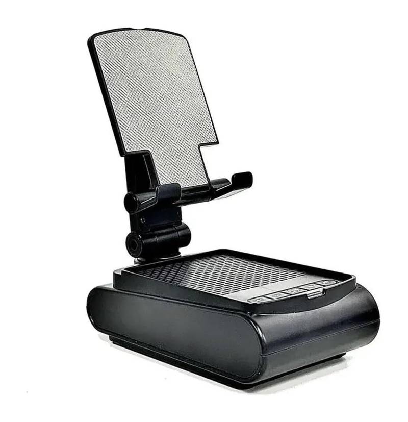 Handy-Halter-Ständer Mit Bluetooth-Lautsprecher Verstellbarer Tablet-Desktop Lazy-Halterung Unterstützt Tragbare Lautsprecher Motorrad GPS Navigationshalterung von BUTUFYTR